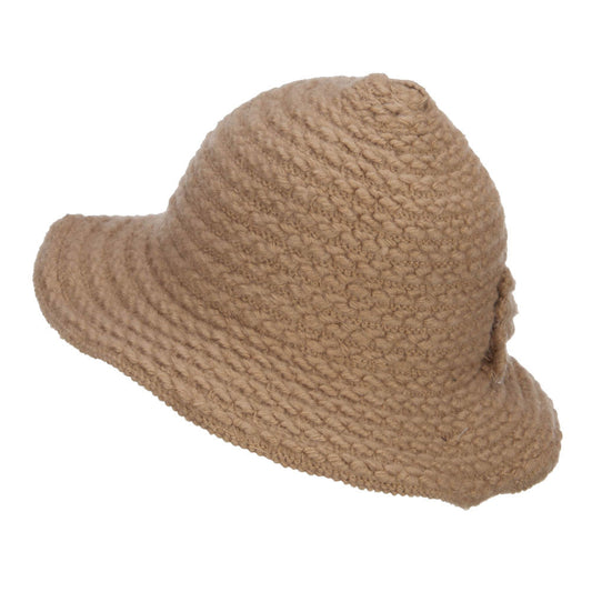 Women's Chenille Wired Brim Bucket Hat