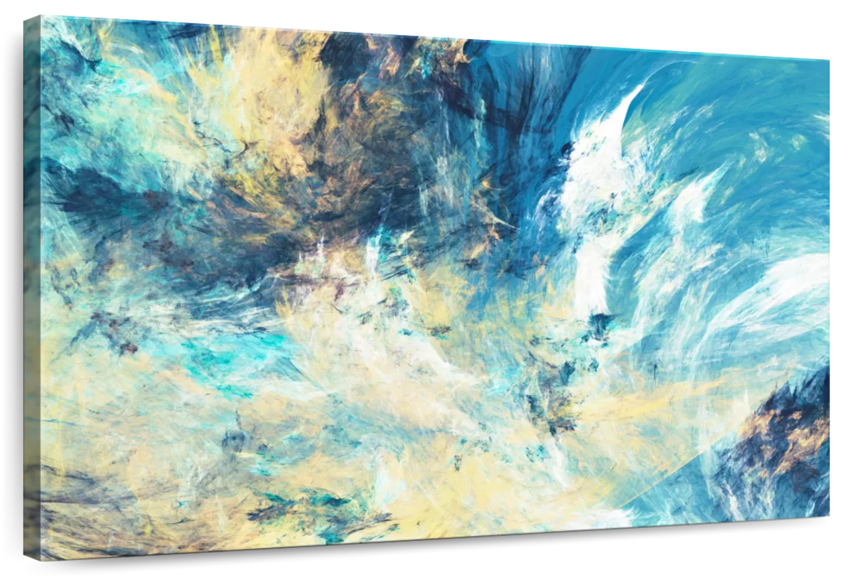 Frosty Dynamic Abstract Wall Art