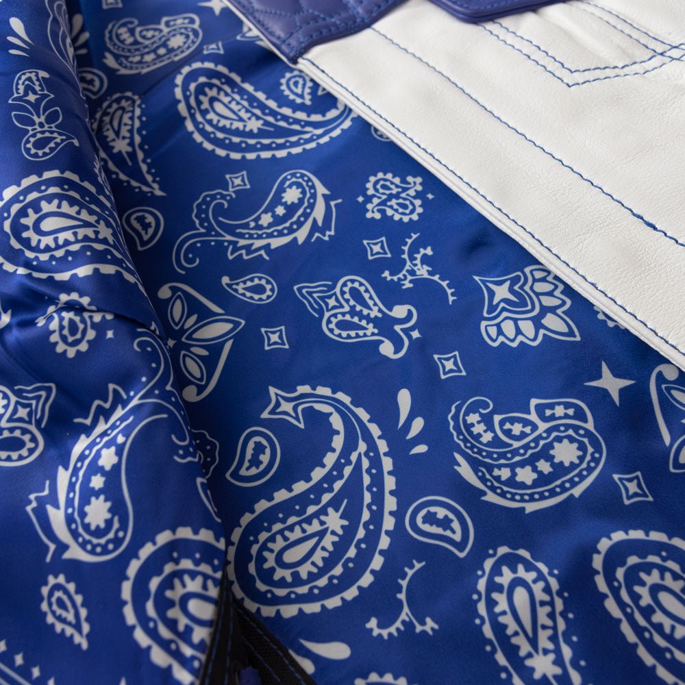 Cobalt - Women's Motorcycle Leather Vest - Limited Edition