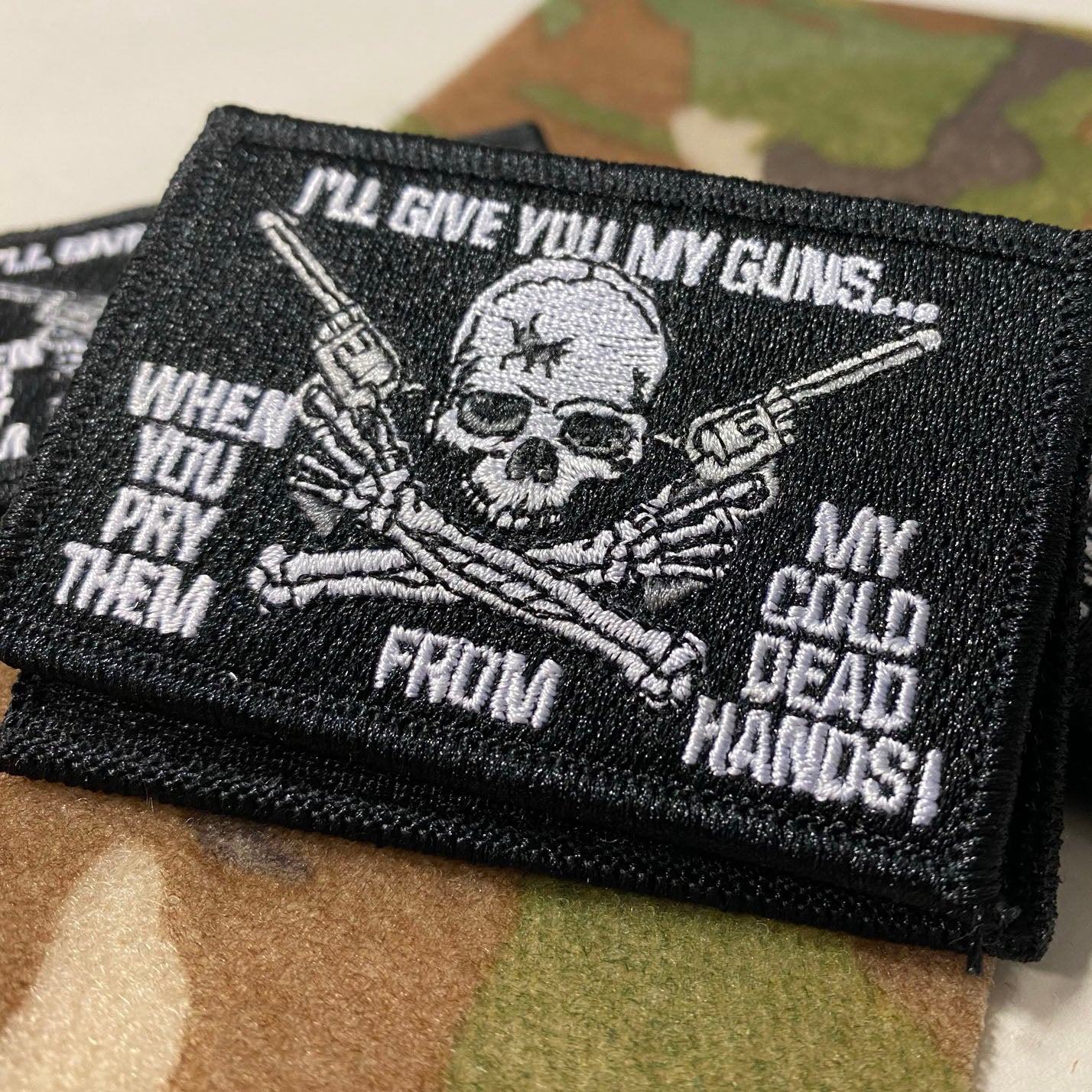 Cold Dead Hands Tactical Patch Black - 2" x 3"