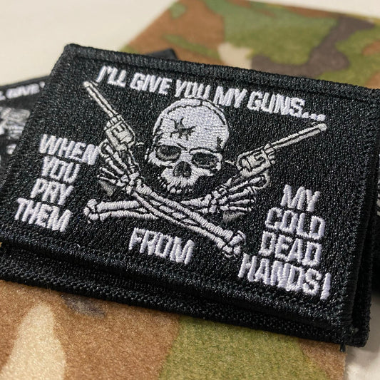 Cold Dead Hands Tactical Patch Black - 2" x 3"