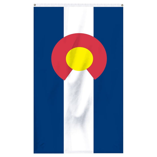 Colorado State Flag 3x5 - Durable Nylon Blue Red Gold American Made