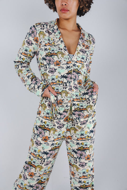 The Come Monday | Shinesty x Margaritaville® SleepDeep™ Women’s Long Sleeve Pajama Set