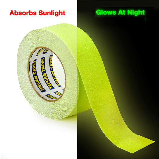 Anti Slip Tape Glow in The Dark Grip & Friction Tape, 2 in x 30 Ft