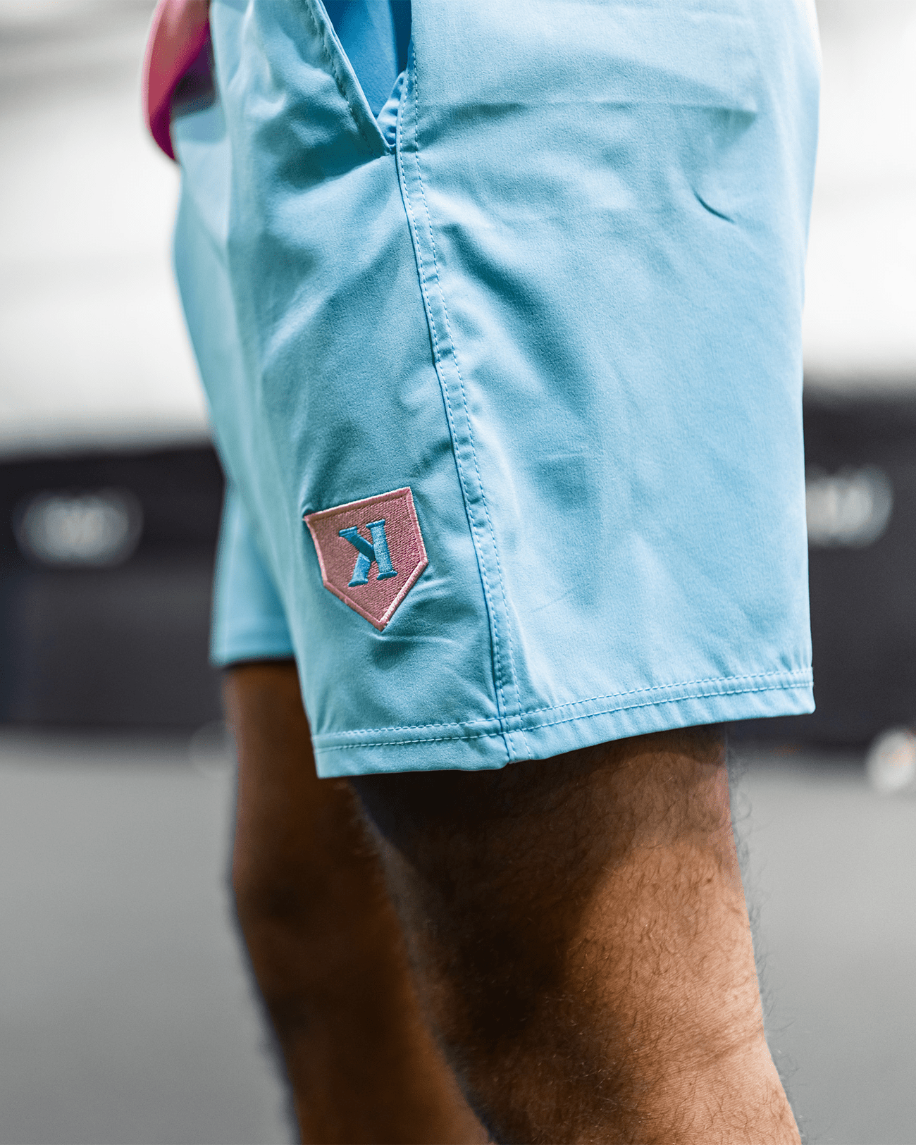 Cotton Candy Blue Training Shorts
