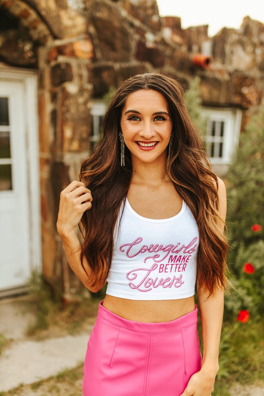 Cowgirls Make Better Lovers Cropped Tank Top