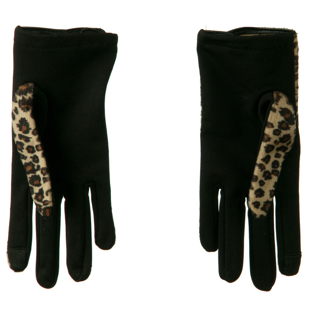 Women's Cheetah Print Texting Glove