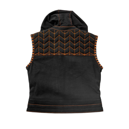 Cross Fox - Women's Club Style Motorcycle Canvas Vest - Limited Edition