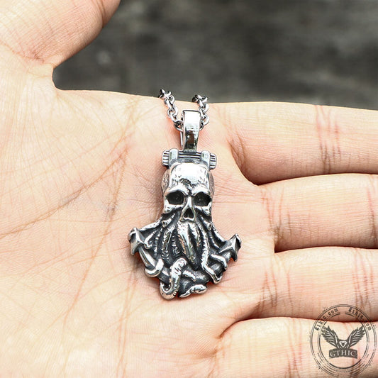 Cthulhu Octopus Stainless Steel Animal Pendant