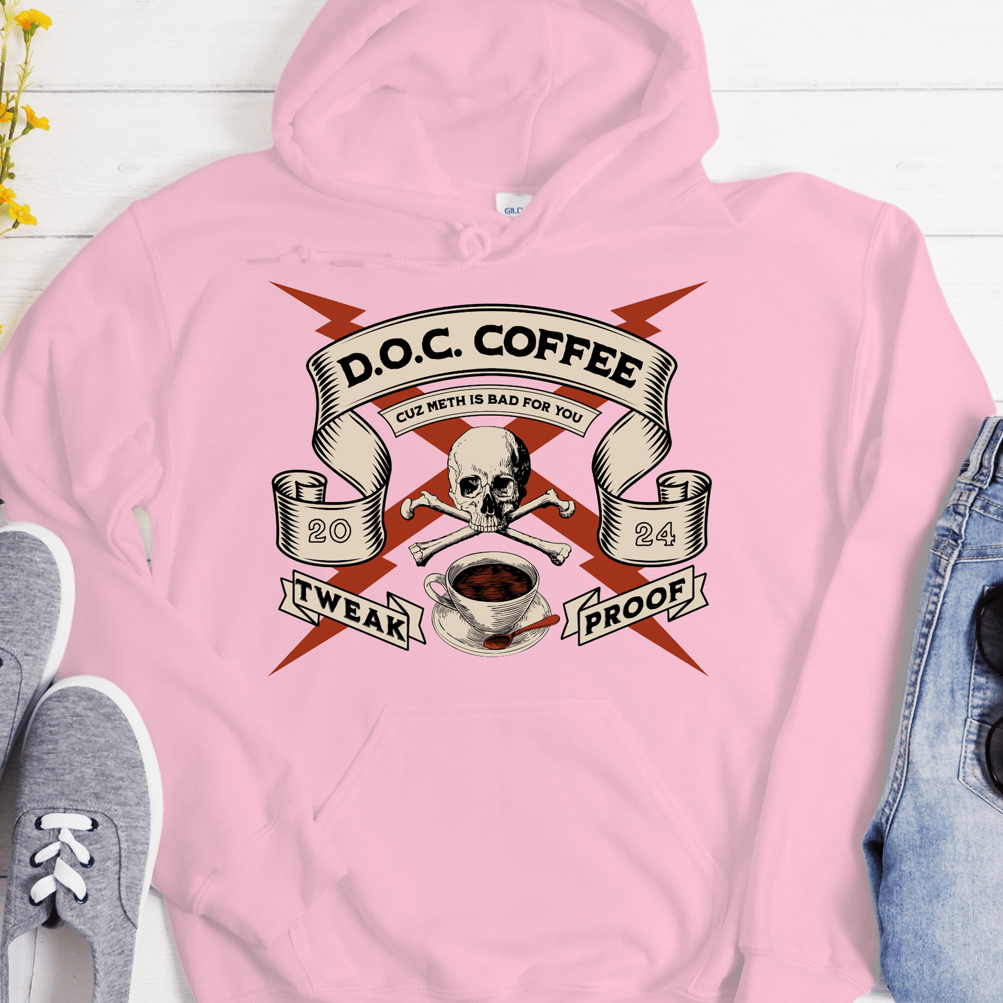 Custom Recovery Hoodie | Inspiring Sobriety | DOC Coffee