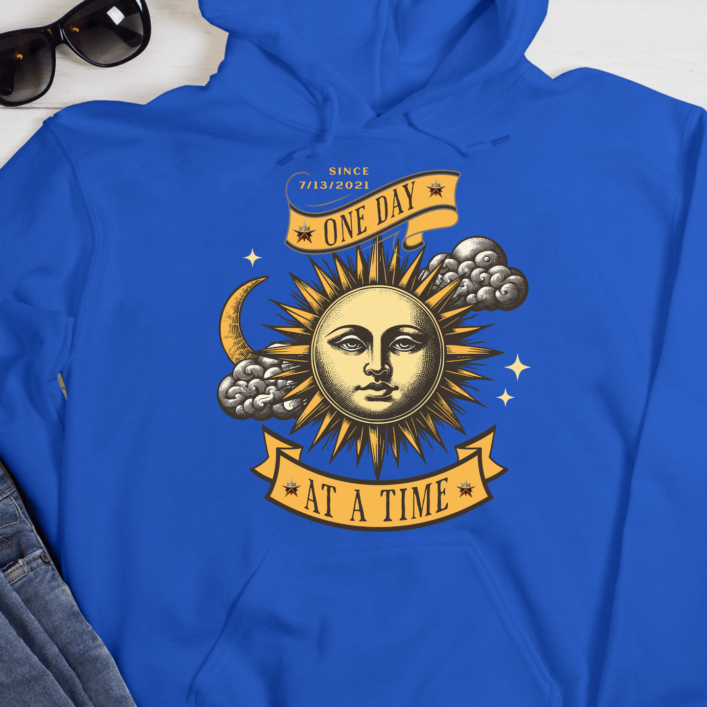 Custom Recovery Hoodie | Inspiring Sobriety | One Day at a Time