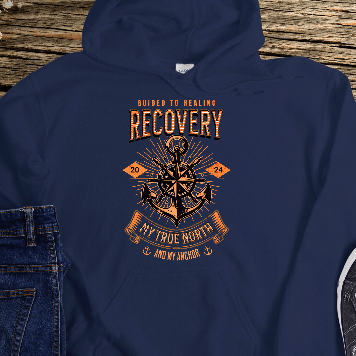 Custom Recovery Hoodie | Inspiring Sobriety | Recovery - My True North