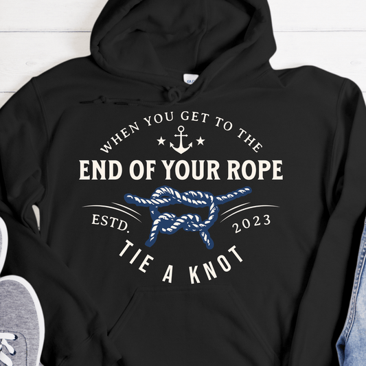 Custom Recovery Hoodie | Inspiring Sobriety | Tie a Knot