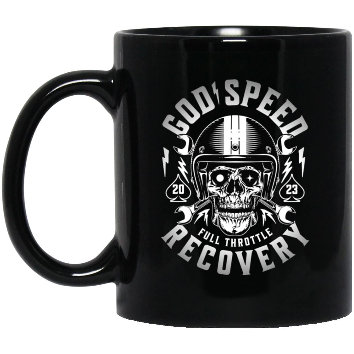 Custom Recovery Mug | Inspiring Sobriety | God Speed - Full Throttle Recovery