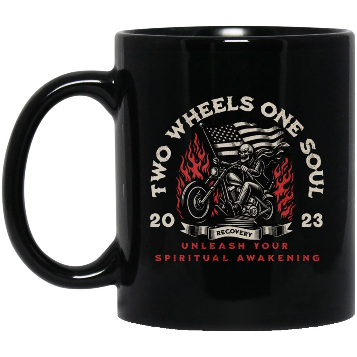 Custom Recovery Mug | Inspiring Sobriety | Two Wheels, One Soul