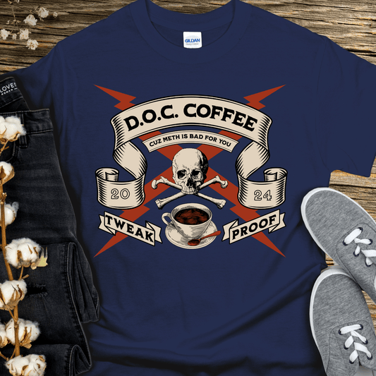 Custom Recovery T-Shirt | Inspiring Sobriety | DOC Coffee