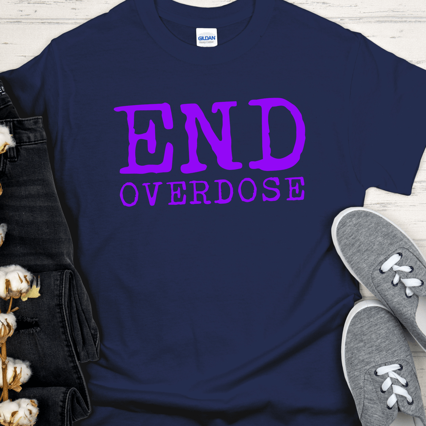 Custom Recovery T-Shirt | Inspiring Sobriety | End Overdose