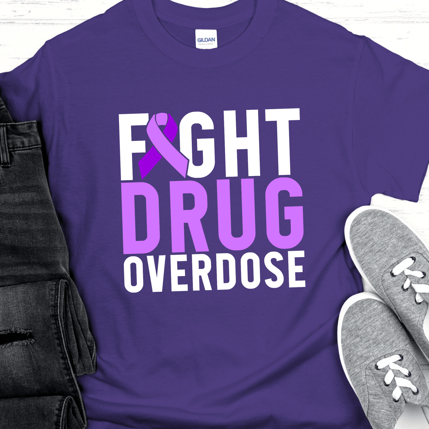 Custom Recovery T-Shirt | Inspiring Sobriety | Fight Drug Overdose