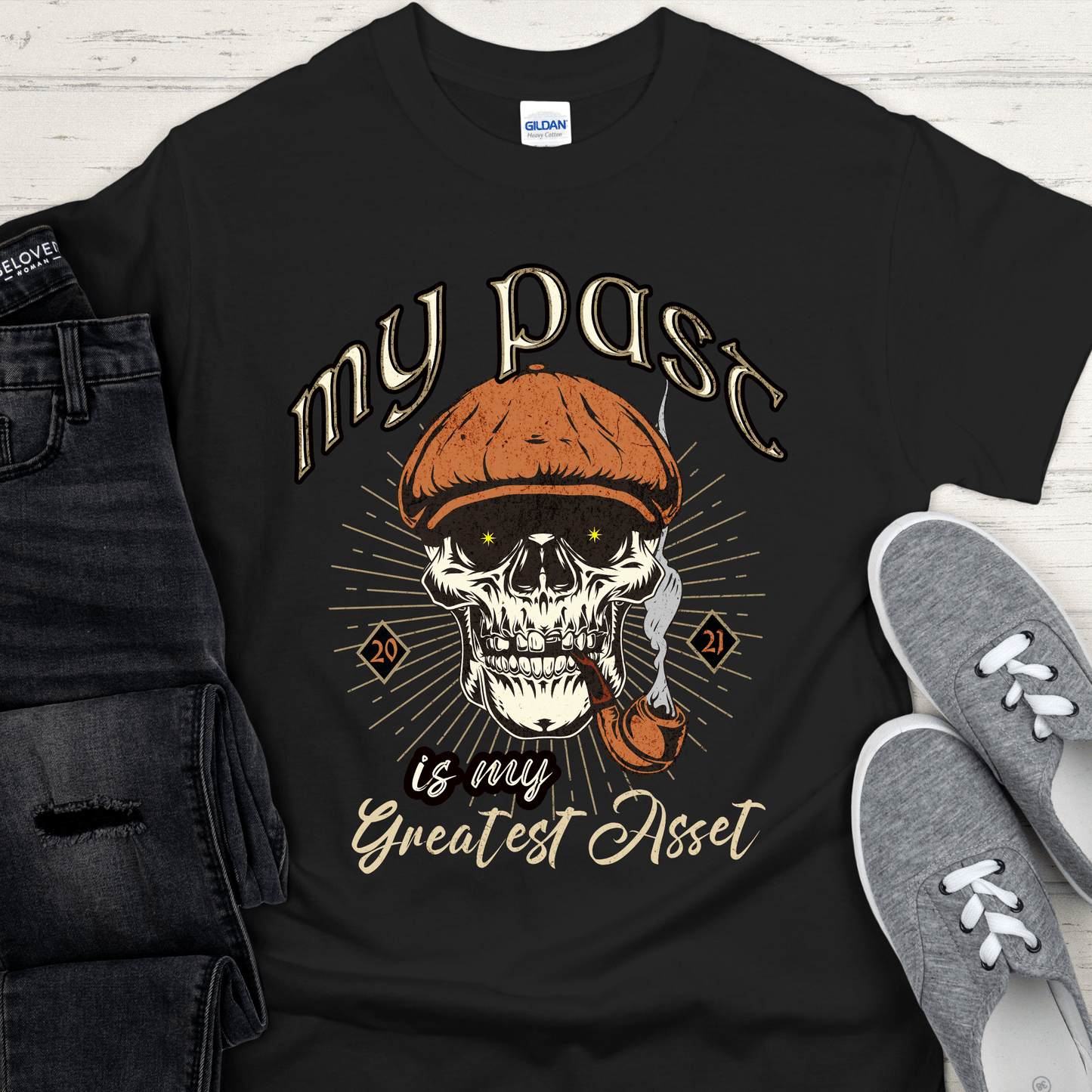 Custom Recovery T-Shirt | Inspiring Sobriety | My Past Is My Greatest Asset