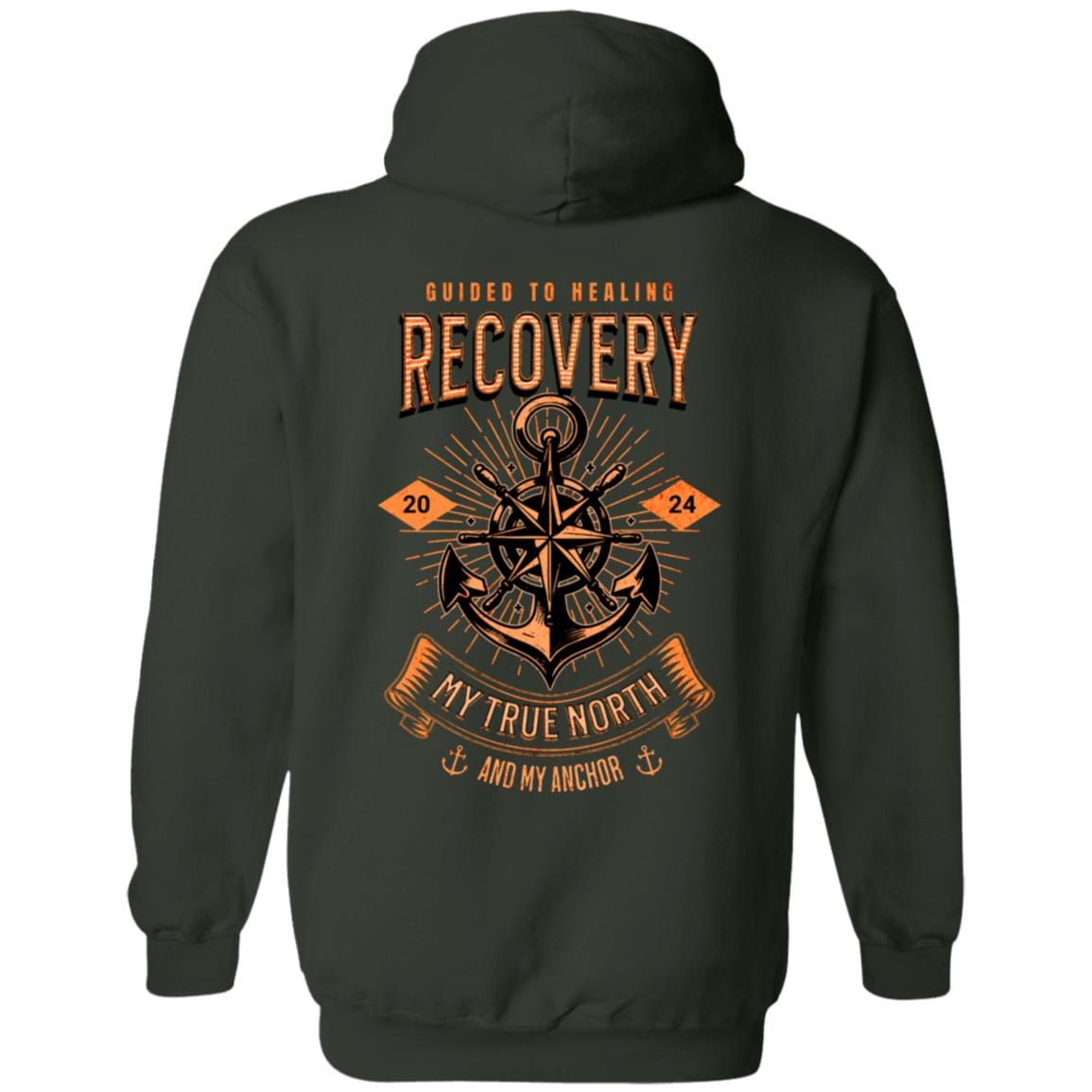 Custom Recovery Zip Hoodie | Inspiring Sobriety | Recovery - My True North