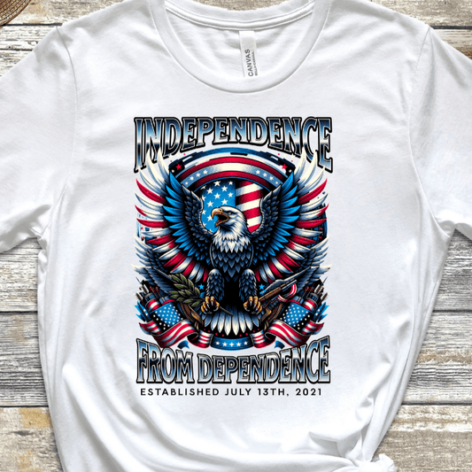 Custom Vintage Recovery T-Shirt | Inspiring Sobriety | Independence From Dependence