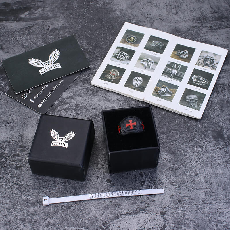 Crusader Iron Cross Stainless Steel Ring