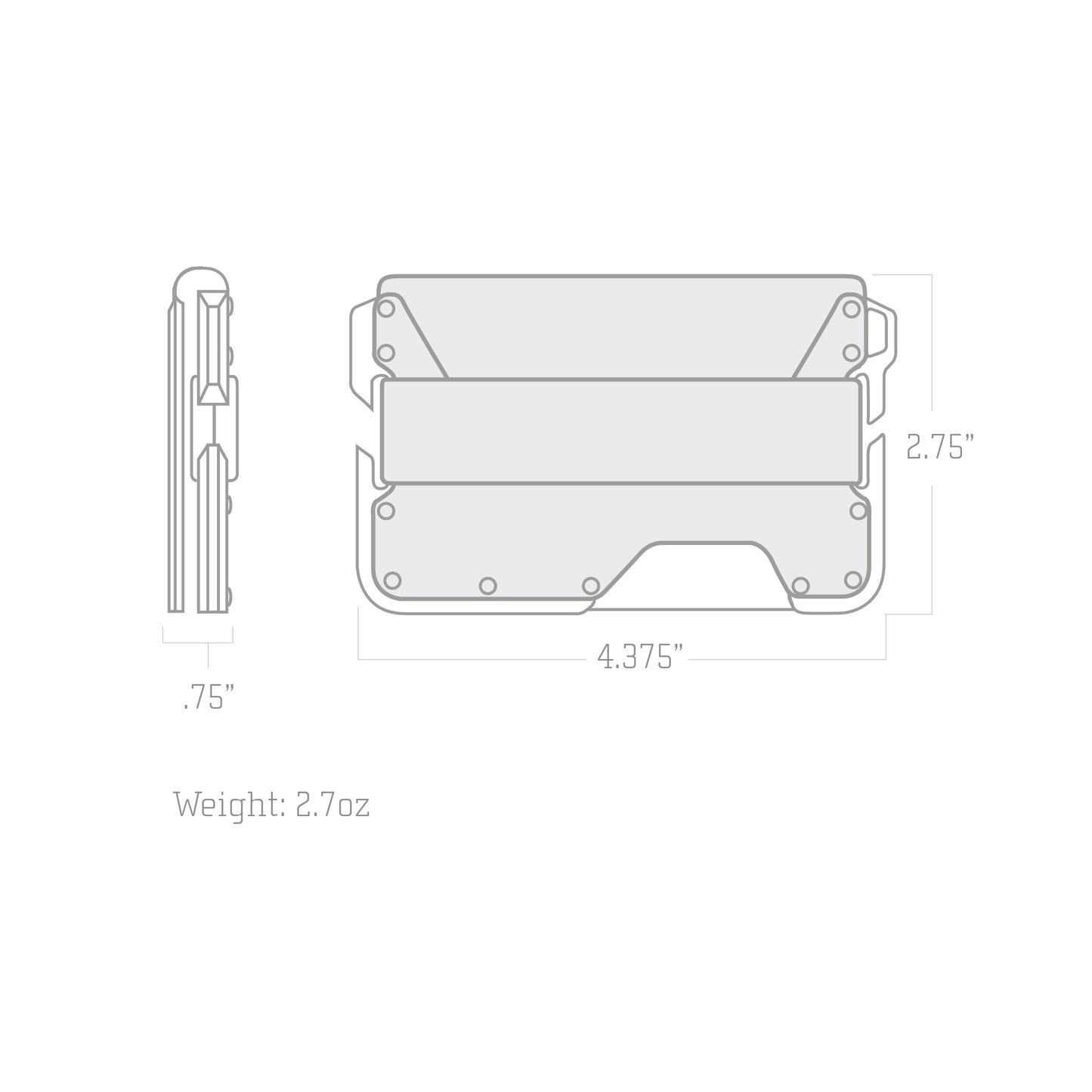 D01 DAPPER™ BIFOLD WALLET - SPECIAL EDITION - SLATE GREY