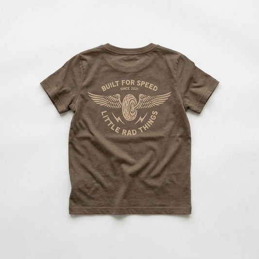 THE WINGED MECHANIC TEE - BROWN
