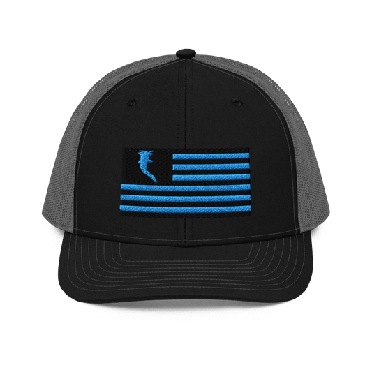 Flag Embroidered Car. Blue (Snapback)