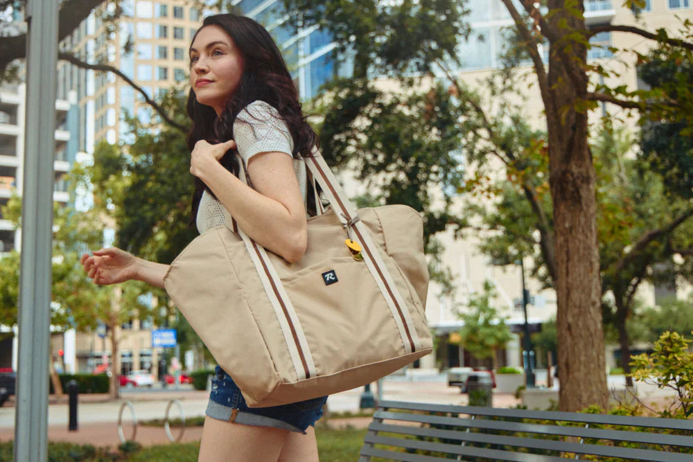 Margot Large Tote | Khaki Nylon