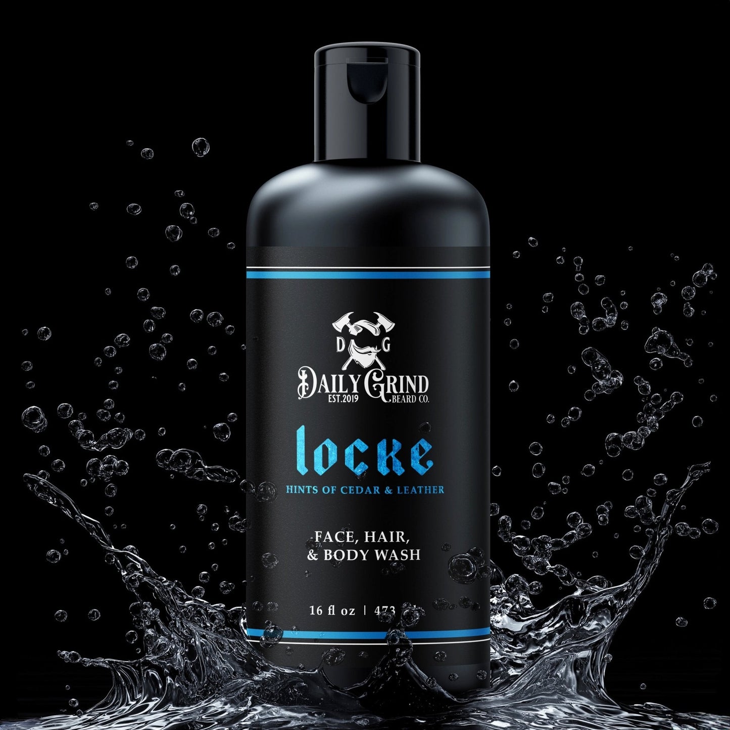 Locke 3-in-1 Shampoo, Face & Body Wash for Men - Cedar & Leather