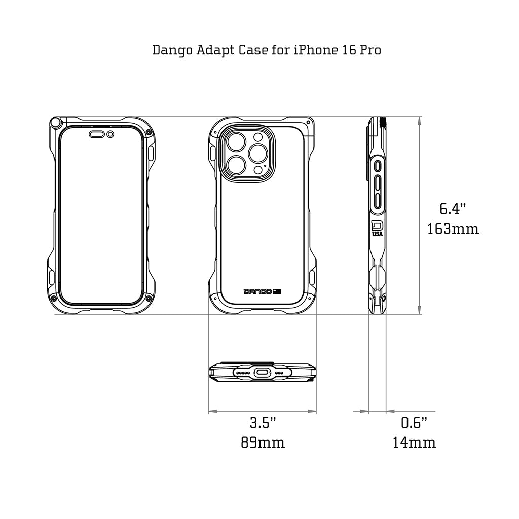 DANGO Adapt Case - Iphone 16 Pro