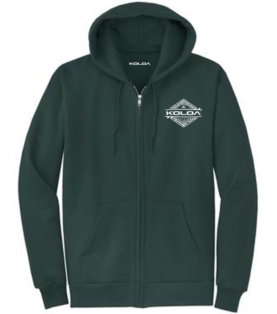 Koloa Diamond Thruster Surfboards Zip Hoodie