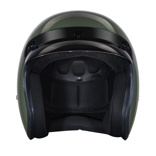 DOT Approved Daytona Cruiser Open Face Motorcycle Helmet - Men, Women & Youth - With Visor & Graphics - W/ 2nd Amendment Seal