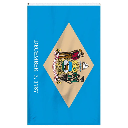 Delaware State Flag 3x5 - Durable Nylon Colonial Blue Made in USA