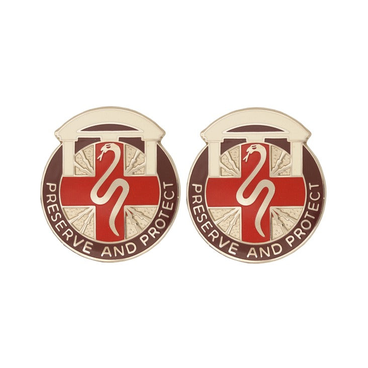 Dental Activity Fort Gordon Unit Crest - Pair - PRESERVE AND PROTECT