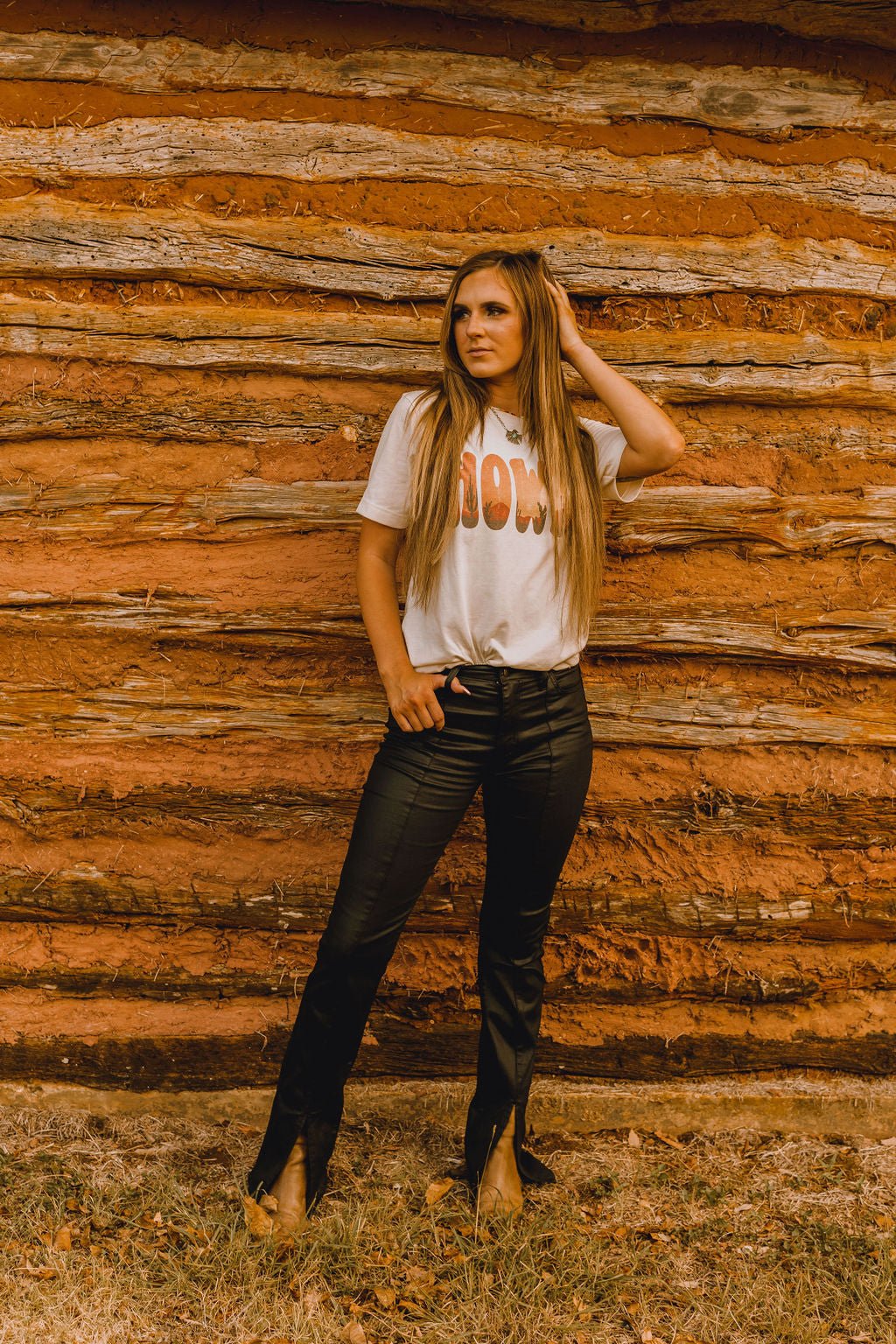 Desert Howdy Sunset Western Graphic Tee