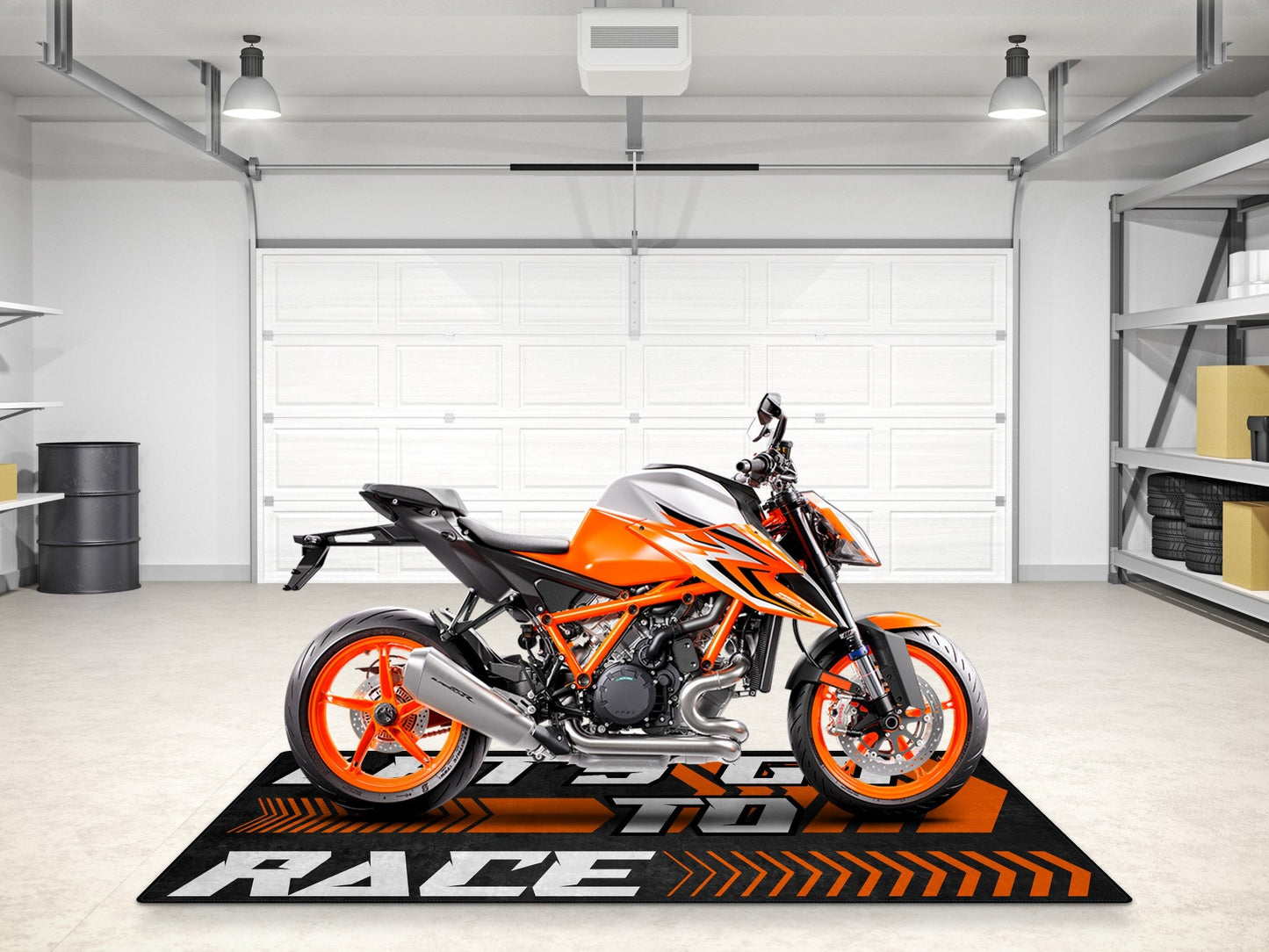 MPM Motorcycle Mat for KTM Motorcycle (Let's Go To Race) - MM7212