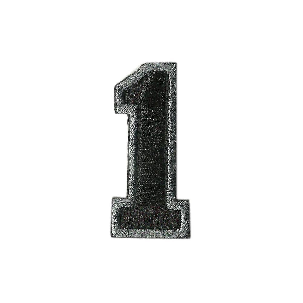 Tactical Numbers 2" x 1.25" - Silver-Black