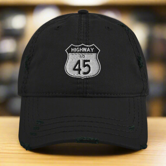 Highway 45 Distressed Dad Hat