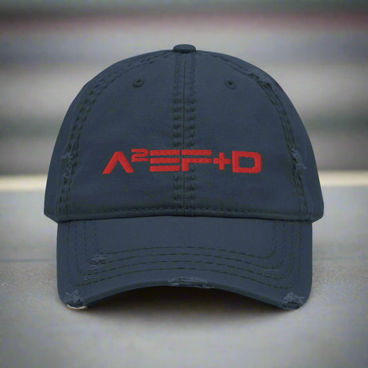 Against All Enemies Distressed Dad Hat (Moto)