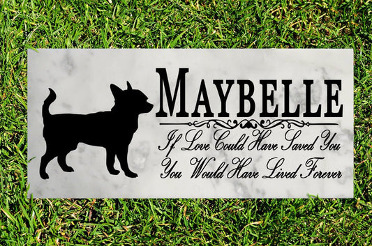 Dog Memorial Stone By Breed If Love Could Have Saved You