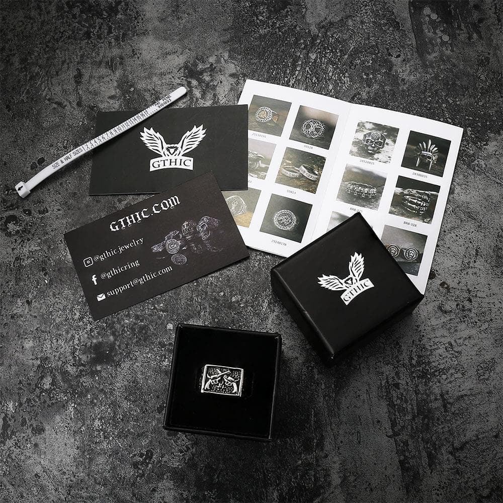 Double Guns Stainless Steel Ring