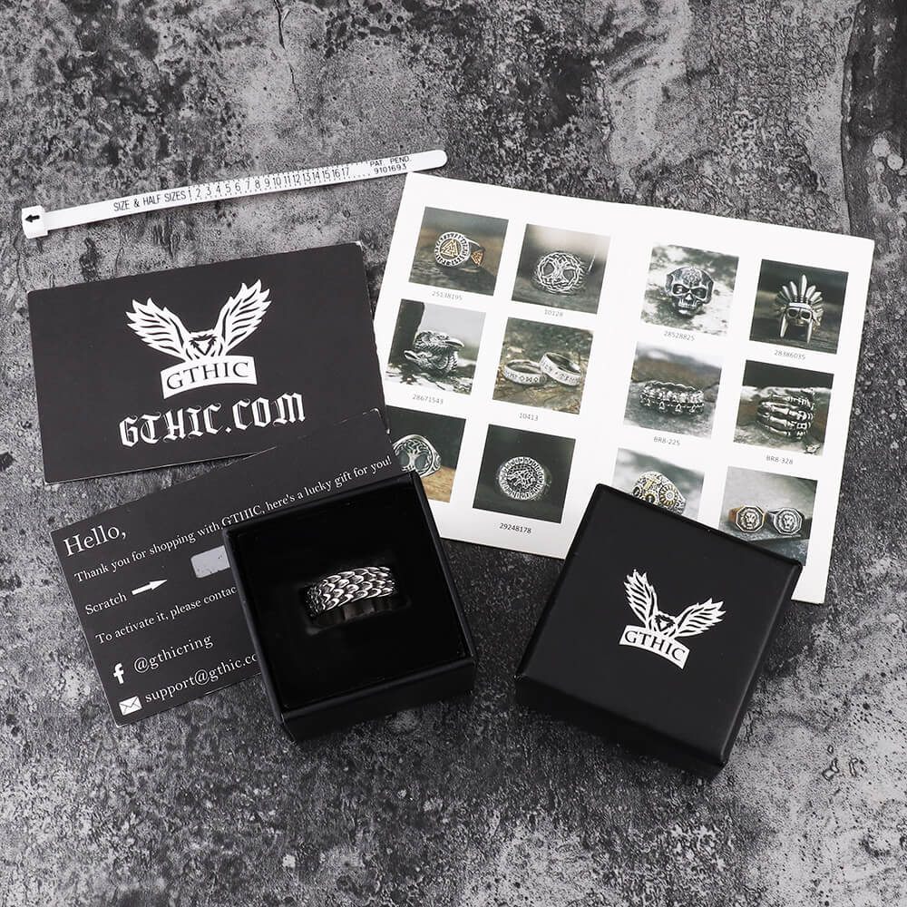 Dragon Scale Stainless Steel Ring