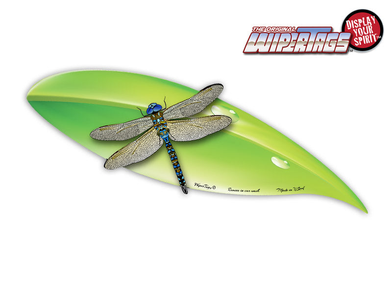 Dragonfly on a Leaf WiperTag