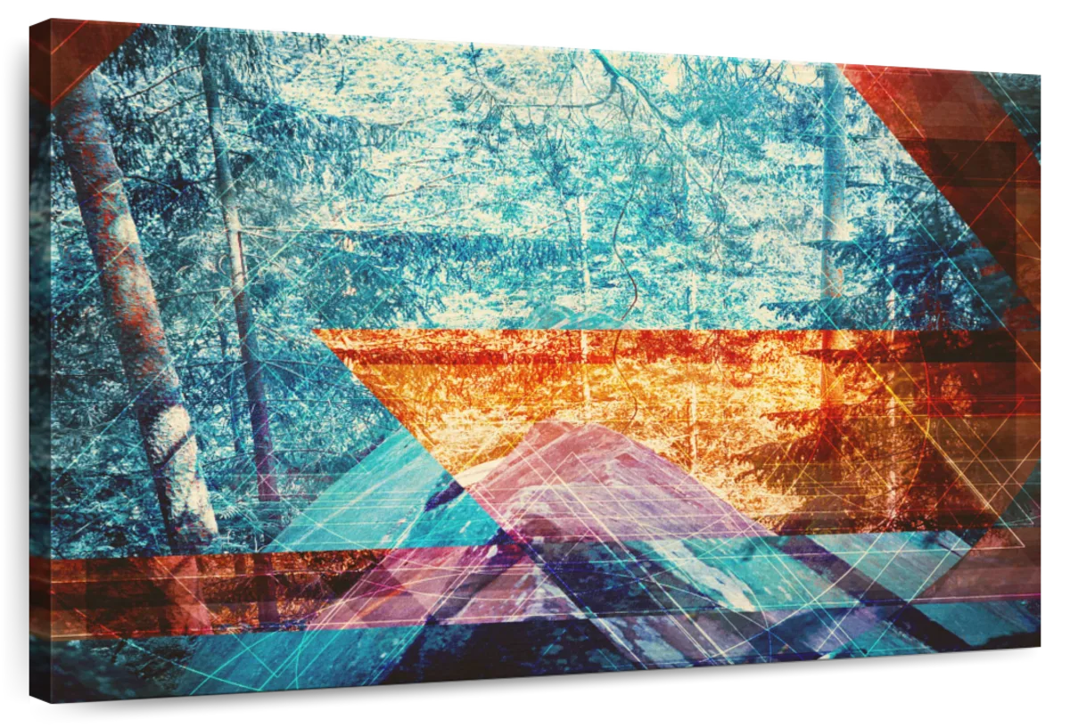 Psychedelic Forest Wall Art