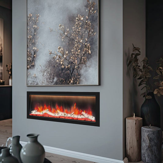 Dynasty Allegro 58-Inch to 82-Inch Flush Mount Smart Electric Fireplace