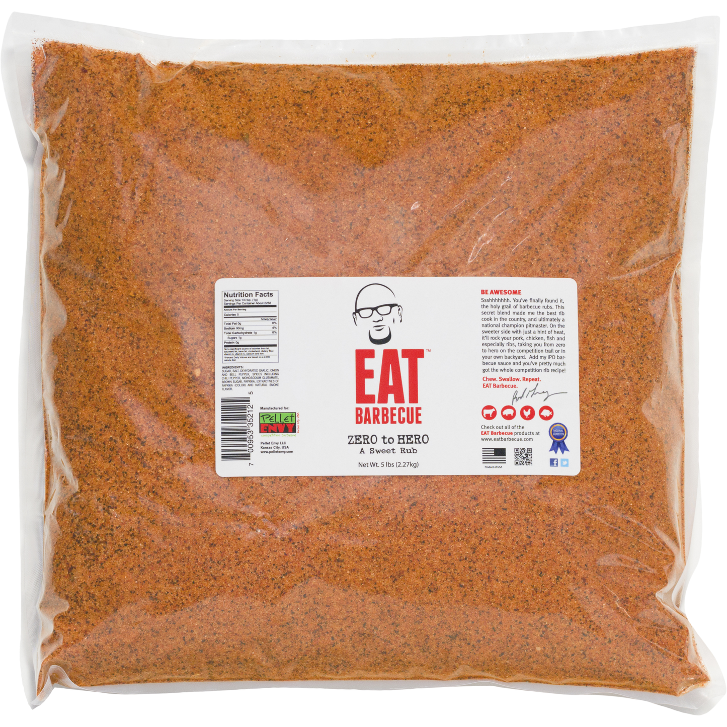 EAT Barbecue Zero to Hero Sweet Rub | 5 lb Bag
