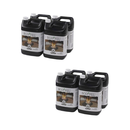 Eco-Feu Superior Quality Bio-Ethanol Fuel - 4 x 1 Gallon Canisters (FL-00053-NS)