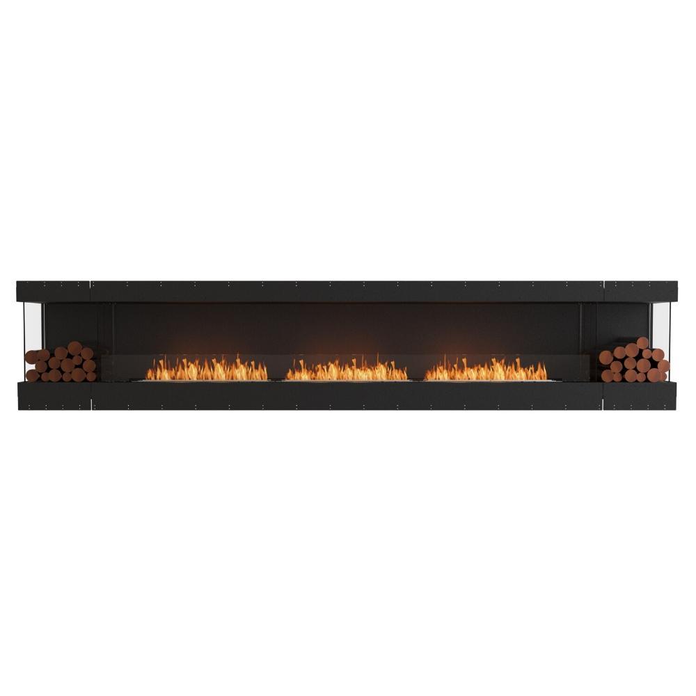 EcoSmart Fire Flex Bay 3-Sided Ethanol Firebox with Decorative Box